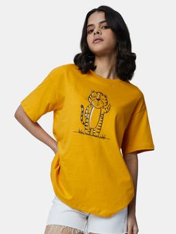 The Souled Store - Save The Tiger Cotton Women Oversized T-Shirt
