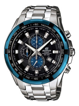 Casio - Edifice EF-539D-1A2VUDF Black Analog Dial Silver Stainless Steel Band Men'S Watch Ed462