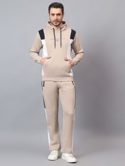 Cantabil - Men Beige Regular Fit Jacket with Track Pant
