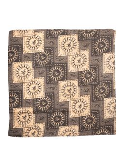 The Tie Hub - Grey Warli Print Pocket Square