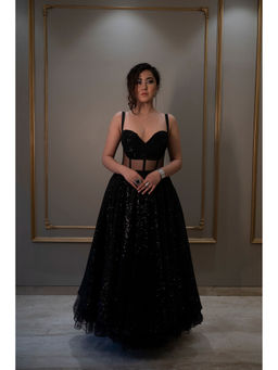 Label Simran Kochher - Black Evil Dreams Ball Gown