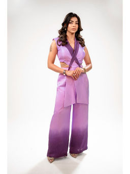 Label Simran Kochher - Purple Lilac Elegance Co-Ord (Set of 2)