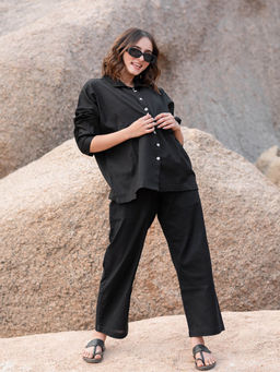 Babli - Black Solid Regular Fit Shirt