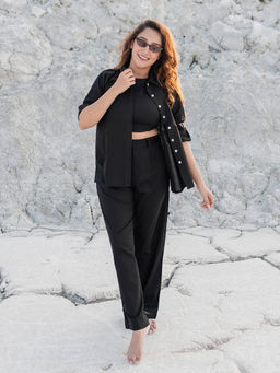 Babli - Black Solid Regular Fit Shirt