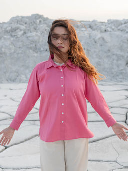 Babli - Pink Solid Regular Fit Shirt