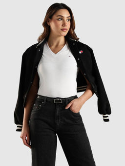 Tommy Hilfiger - White Solid Regular Fit T-Shirt