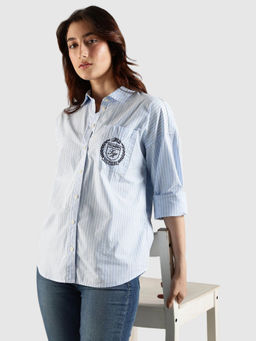 Tommy Hilfiger - Blue Stripes Relaxed Fit Shirt