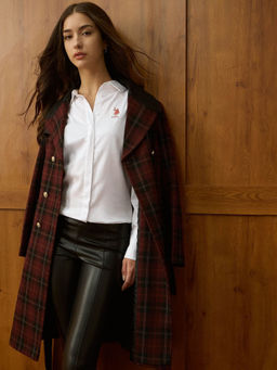 U.S. POLO ASSN. - White Solid Regular Fit Shirt