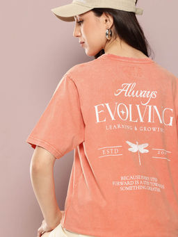 DILLINGER - Coral Printed Oversized Fit T-Shirt
