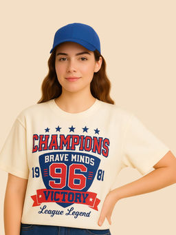 DILLINGER - White Printed Oversized Fit T-Shirt