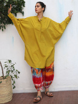 Chidiyaa - Mustard Mihira Pure Cotton Kurta
