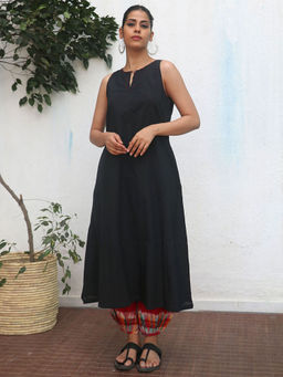 Chidiyaa - Black Baani Pure Cotton Kurta