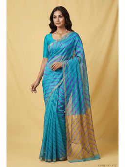 Zari Jaipur - Banarasi Kota Silk Saree -Blue
