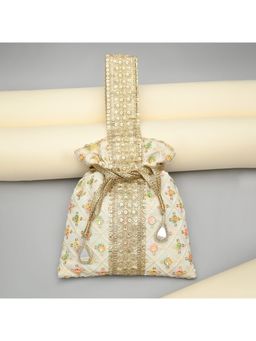 ROCIA - By Regal Ivory Women Embroidered Potli Bag