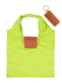 HIE - Women Green Synthetic Solid Tote Bag