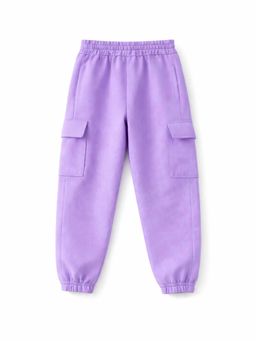Trampoline - Girls Purple Cotton Joggers