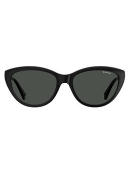 Polaroid - Women Grey Cat Eye Full Rim Sunglasses (55)