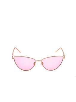 Furla - Women Full Uv Protected Metal Frame Pink Lens Sunglasses (59)
