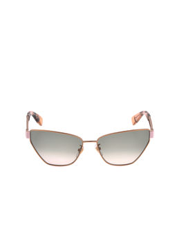 Furla - Women Full Uv Protected Metal Frame Green Lens Sunglasses (60)