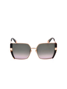Furla - Women Full Uv Protected Metal Frame Green Lens Sunglasses (57)