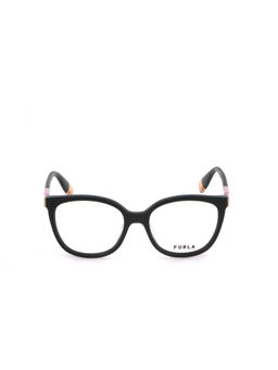 Furla - Women Regular Acetate Black Eyeglass Frame (54)