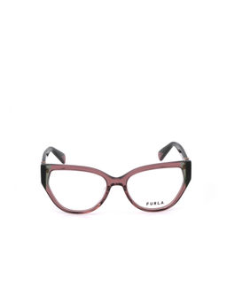 Furla - Women Regular Acetate Black Eyeglass Frame (54)