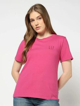 GAP - Women's Pink Crew Neck T-Shirt