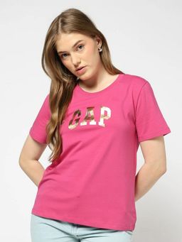 GAP - Women's Pink Short Sleeve Crew Neck T-Shirt