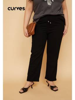 max - Women Solid Straight Fit Trousers
