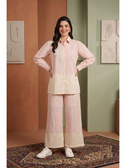 JAKANARY - Women Cream Printed Co-Ord Set