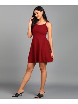 Saffe - Women's Casual Textured Sleeveless Dress