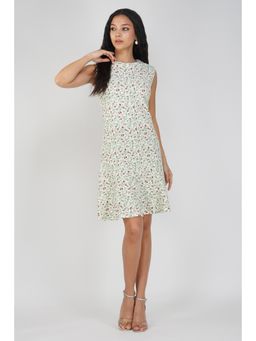Saffe - Women's Casual A-Line Flared Round Neck Dress