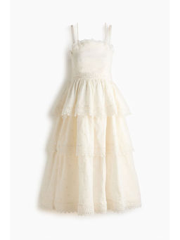 H&M - Women White MAMA Lace-Trimmed Nursing Dress