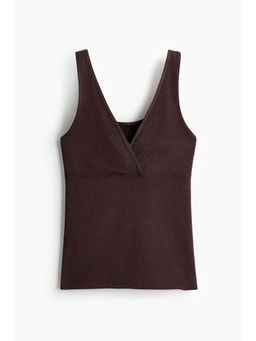 H&M - Women Brown MAMA Nursing Vest Top