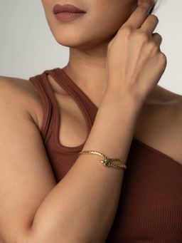 White Lies - 18k Gold Plated Snake Bracelet