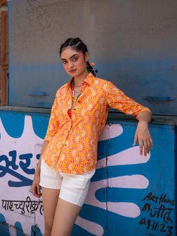 House of Ekam - Rainbow Dreams Orange Shirt