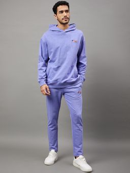 Club York - Men Purple Solid Trackpant