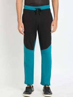 Club York - Men Black Colorblock Trackpant