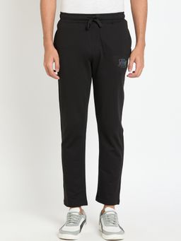 Club York - Men Black Solid Trackpant