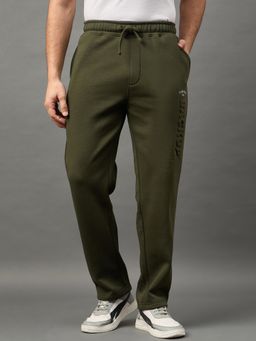 Club York - Men Olive Solid Trackpant