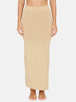 Zivame - Rosaline All Day Cut And Sew Saree Inskirt - Skin-beige Beige