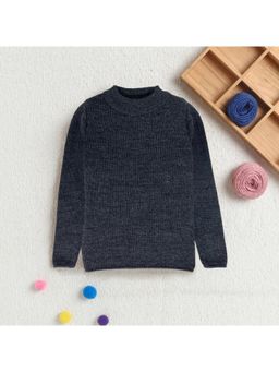 Yellow Apple - Winter High Neck Charcoal Sweater