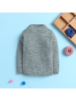 Yellow Apple - Winter High Neck Grey Sweater