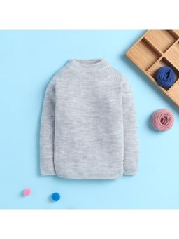 Yellow Apple - Winter High Neck Grey Sweater