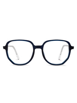 Lenskart Blu - Navy Blue Hexagon Zero Power Screen Glasses (LB E16059)