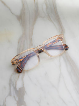 TED SMITH - Orange Unisex Full Rim Square Frames (EUGENE_C4)