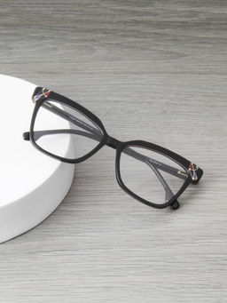 TED SMITH - Women Black Rectangular Full Rimmed Frames (LUCIA_C1)