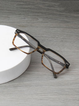 TED SMITH - Unisex Colourblocked Full Rim Rectangle Frames (MARCUS_C2)