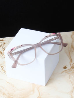 TED SMITH - Pink Women Full Rim Cat Eye Spectacle Frames (MAXINE_C4)