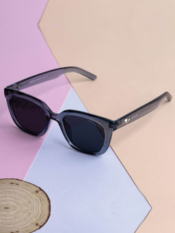 ROYALTAIL - Vintage UV Protection Black Retro Square Sunglasses (RT-SUNG-084) (50)